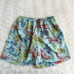 Tommy Bahama Swim Trunks Shorts Mens Large Blue Drawstring Lobster Relax Lined